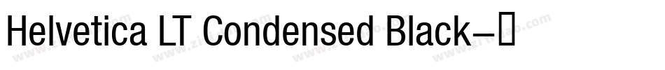 Helvetica LT Condensed Black字体转换